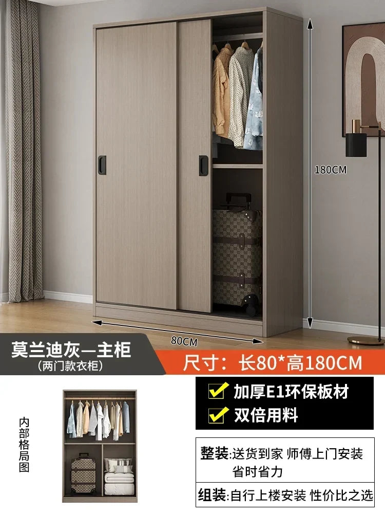 Eco White Design Wardrobes Organizer Sliding New Bedroom Closet Wardrobe Cabinets Storage Shelf Armoires De Chambre Furniture